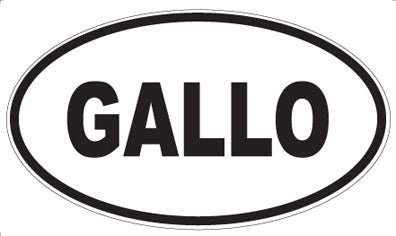 GALLO - Oval Sticker