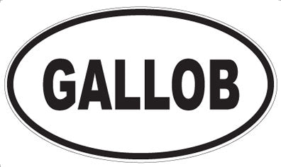 GALLOB - Oval Sticker