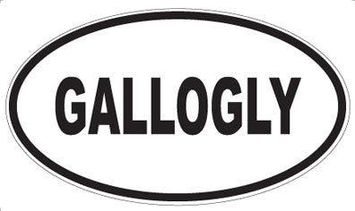 GALLOGLY - Oval Magnet