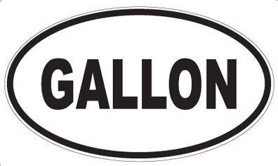 GALLON - Oval Magnet