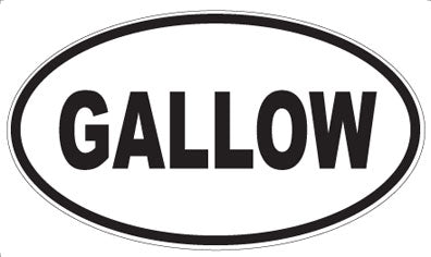 GALLOW - Oval Sticker