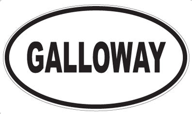 GALLOWAY - Oval Magnet