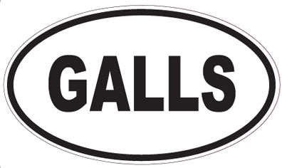 GALLS - Oval Magnet