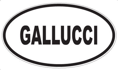 GALLUCCI - Oval Sticker