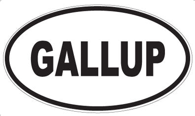 GALLUP - Oval Sticker