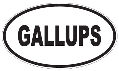 GALLUPS - Oval Magnet