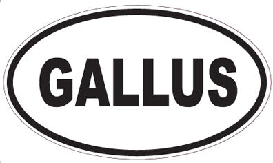 GALLUS - Oval Sticker