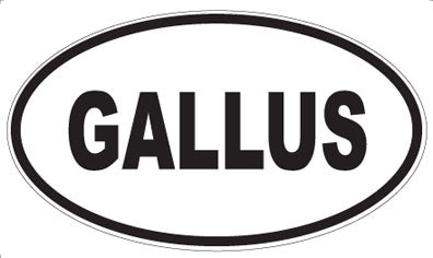 GALLUS - Oval Magnet