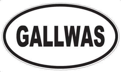 GALLWAS - Oval Sticker