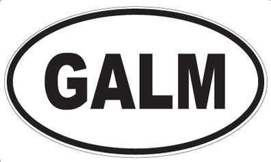 GALM - Oval Sticker