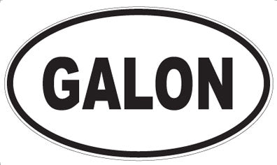 GALON - Oval Sticker