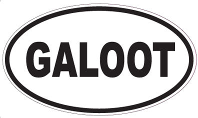 GALOOT - Oval Sticker