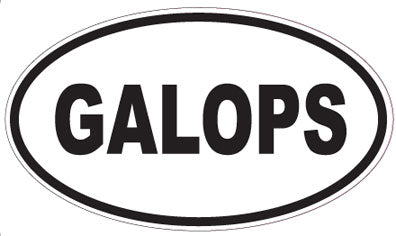 GALOPS - Oval Sticker