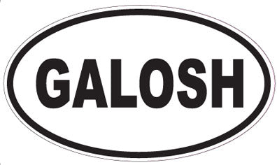 GALOSH - Oval Sticker