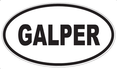 GALPER - Oval Sticker