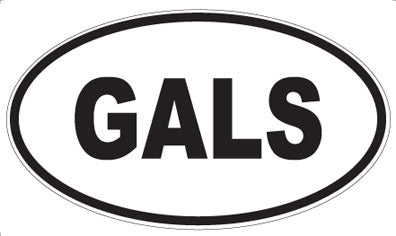 GALS - Oval Magnet