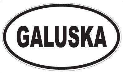 GALUSKA - Oval Sticker