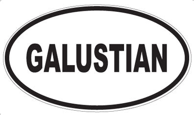 GALUSTIAN - Oval Magnet