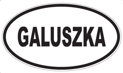 GALUSZKA - Oval Sticker