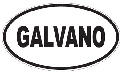 GALVANO - Oval Sticker