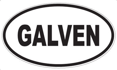 GALVEN - Oval Sticker