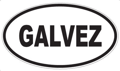 GALVEZ - Oval Magnet