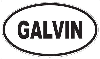 GALVIN - Oval Magnet
