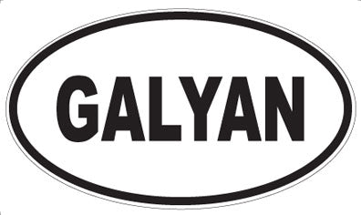 GALYAN - Oval Sticker
