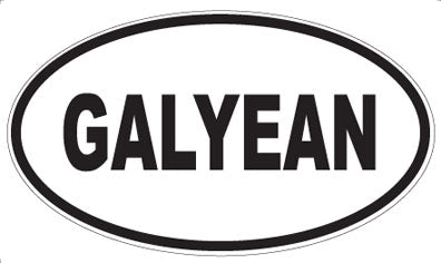 GALYEAN - Oval Sticker