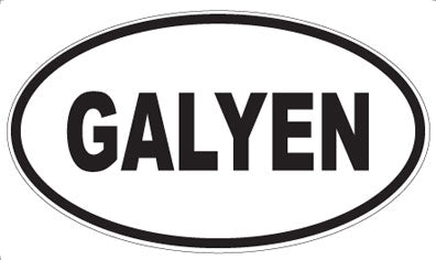 GALYEN - Oval Sticker