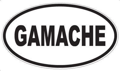 GAMACHE - Oval Magnet