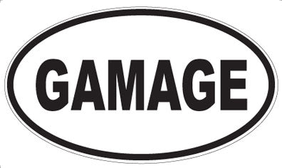 GAMAGE - Oval Sticker