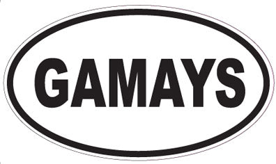 GAMAYS - Oval Sticker