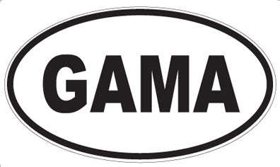 GAMA - Oval Magnet