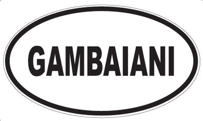 GAMBAIANI - Oval Magnet