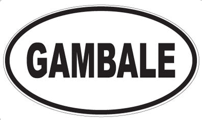 GAMBALE - Oval Magnet