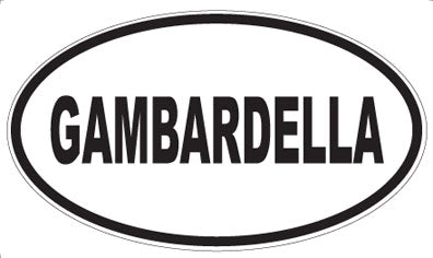 GAMBARDELLA - Oval Sticker