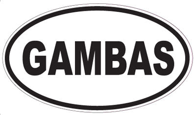 GAMBAS - Oval Sticker