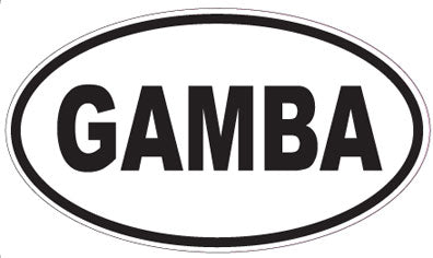 GAMBA - Oval Magnet