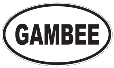 GAMBEE - Oval Magnet