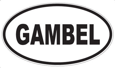 GAMBEL - Oval Sticker