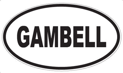 GAMBELL - Oval Sticker