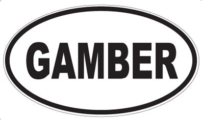 GAMBER - Oval Magnet