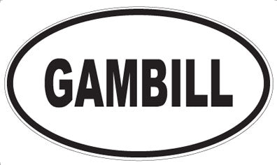 GAMBILL - Oval Magnet