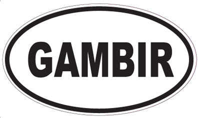 GAMBIR - Oval Sticker