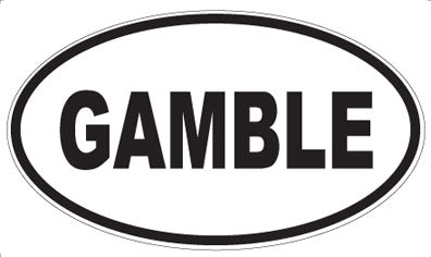 GAMBLE - Oval Magnet