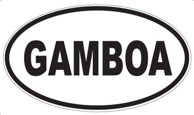 GAMBOA - Oval Magnet