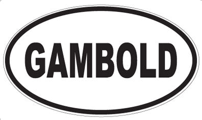 GAMBOLD - Oval Magnet