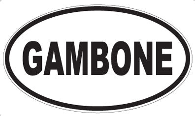GAMBONE - Oval Magnet