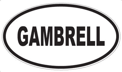GAMBRELL - Oval Magnet